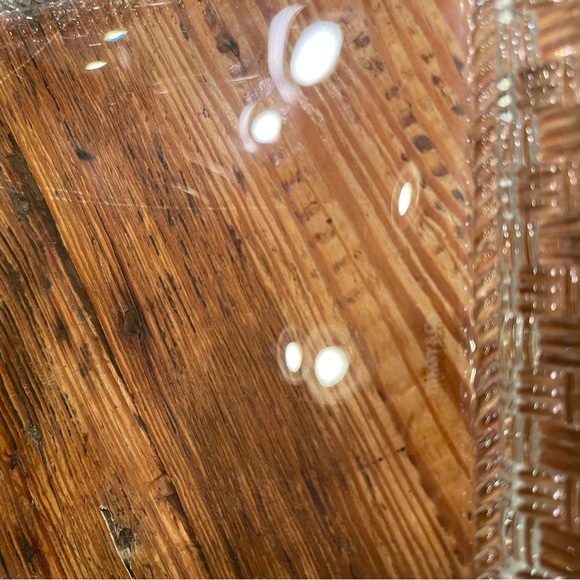 Tiffany & Co. The Woven Collection 8” square crystal Plate. Excellent Condition - Picture 3 of 4